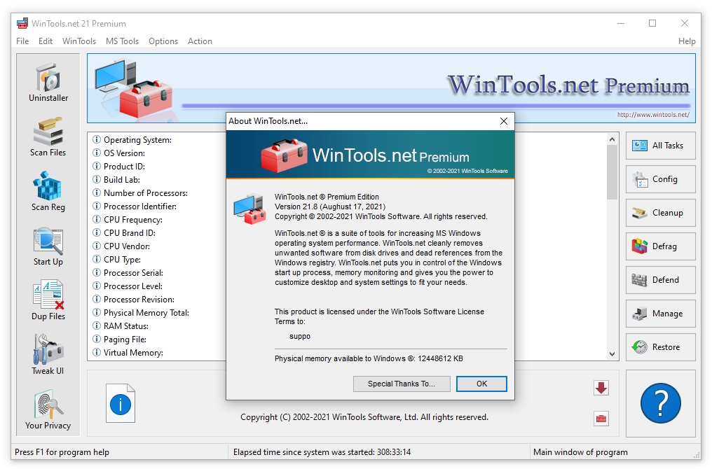instaling WinTools net Premium 24.0